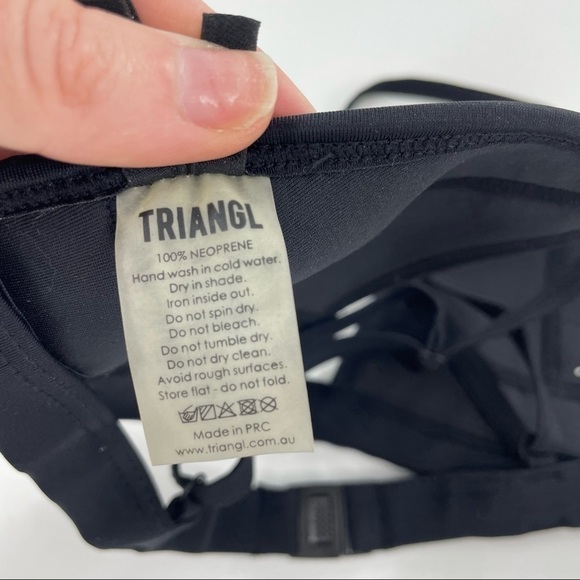 Triangl Farrah Crochet Yellow Bikini Top - Picture 6 of 7